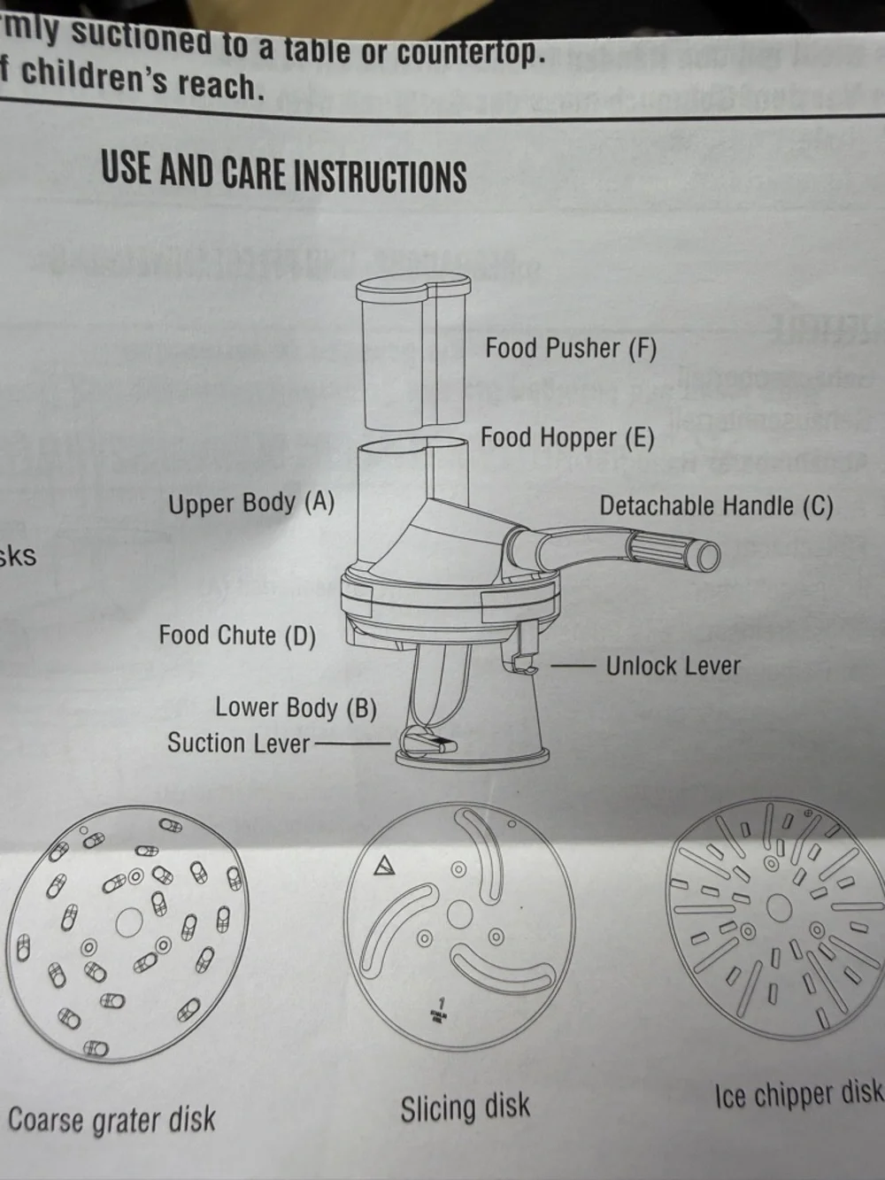 Pampered Chef Multi Grater & Slicer 4 Blades Food Prep Tool Retired Kitchenware